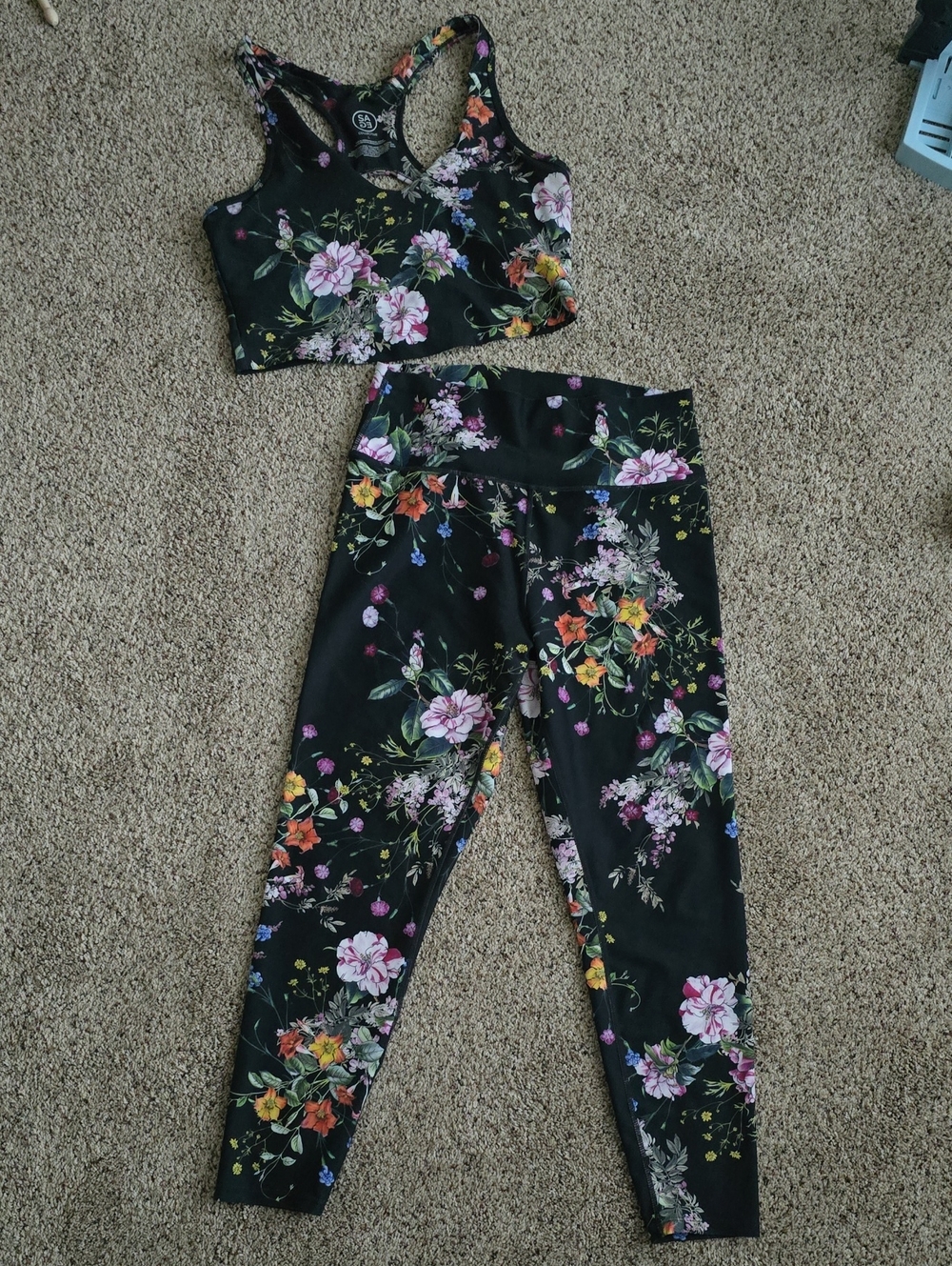 SAGE Collective Sz L Bra and Legging Set